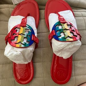 NIB Tory Burch Millers - 10.5 rainbow